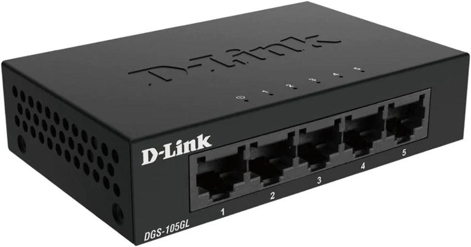 Renoverad D-Link DGS-105GL 5-Port Gigabit Desktop Switch - Reebelo Sverige