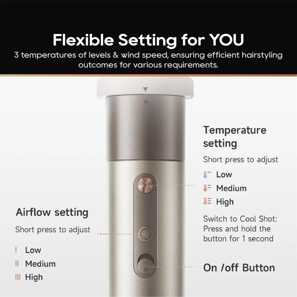Renoverad Dreame AirStyle 5-in-1 Hair Drying & Styling Tool Kit - Reebelo Sverige
