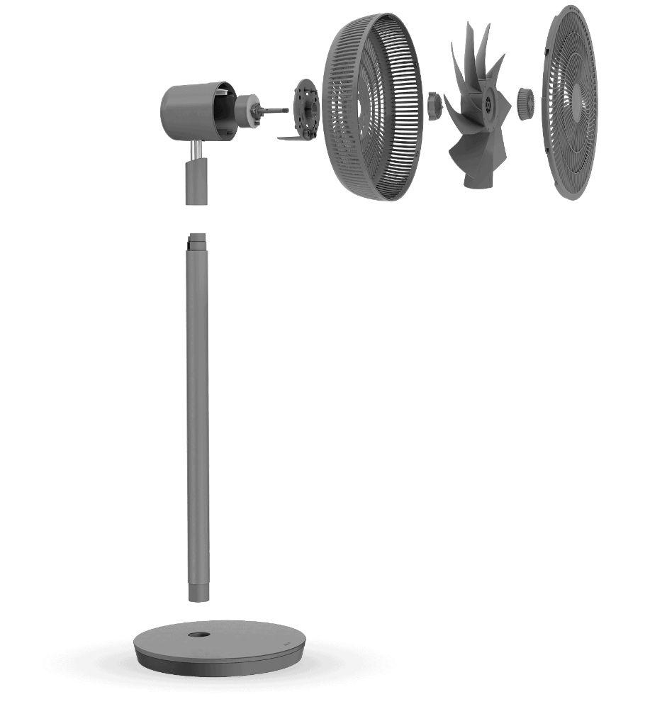 Renoverad Duux Whisper Essence Stand Fan - Reebelo Sverige
