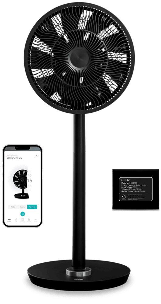 Renoverad Duux Whisper Flex Smart + Battery Pack - Reebelo Sverige