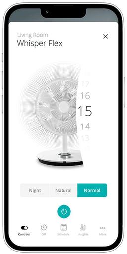 Renoverad Duux Whisper Flex Smart Stand Fan - Reebelo Sverige