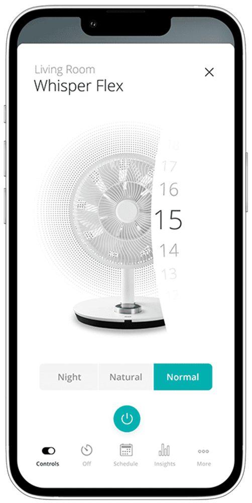 Renoverad Duux Whisper Flex Smart Stand Fan - Reebelo Sverige