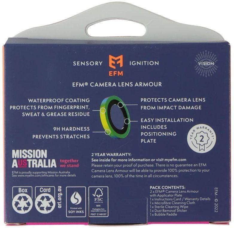 Renoverad EFM Camera Lens Armour for iPhone 14 / 14 Plus - Reebelo Sverige