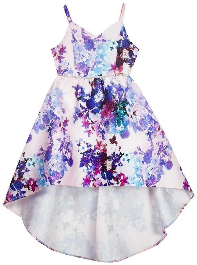 Renoverad Emily Rose Girl's Floral High Low Dress 10 - Reebelo Sverige
