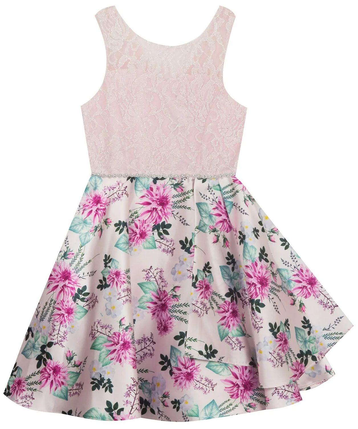 Renoverad Emily Rose Girl's Floral High Low Dress 12 - Reebelo Sverige
