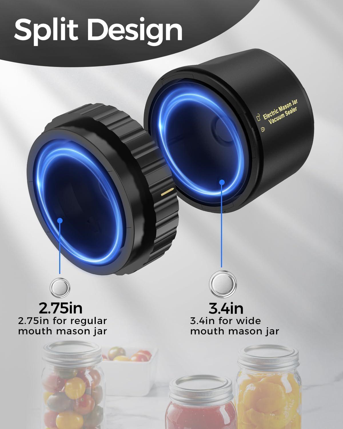 Renoverad Fodmor Mason Jar Electric Vacuum Sealer - Reebelo Sverige