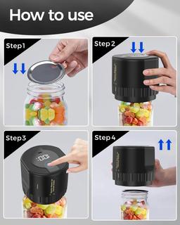 Renoverad Fodmor Mason Jar Electric Vacuum Sealer - Reebelo Sverige