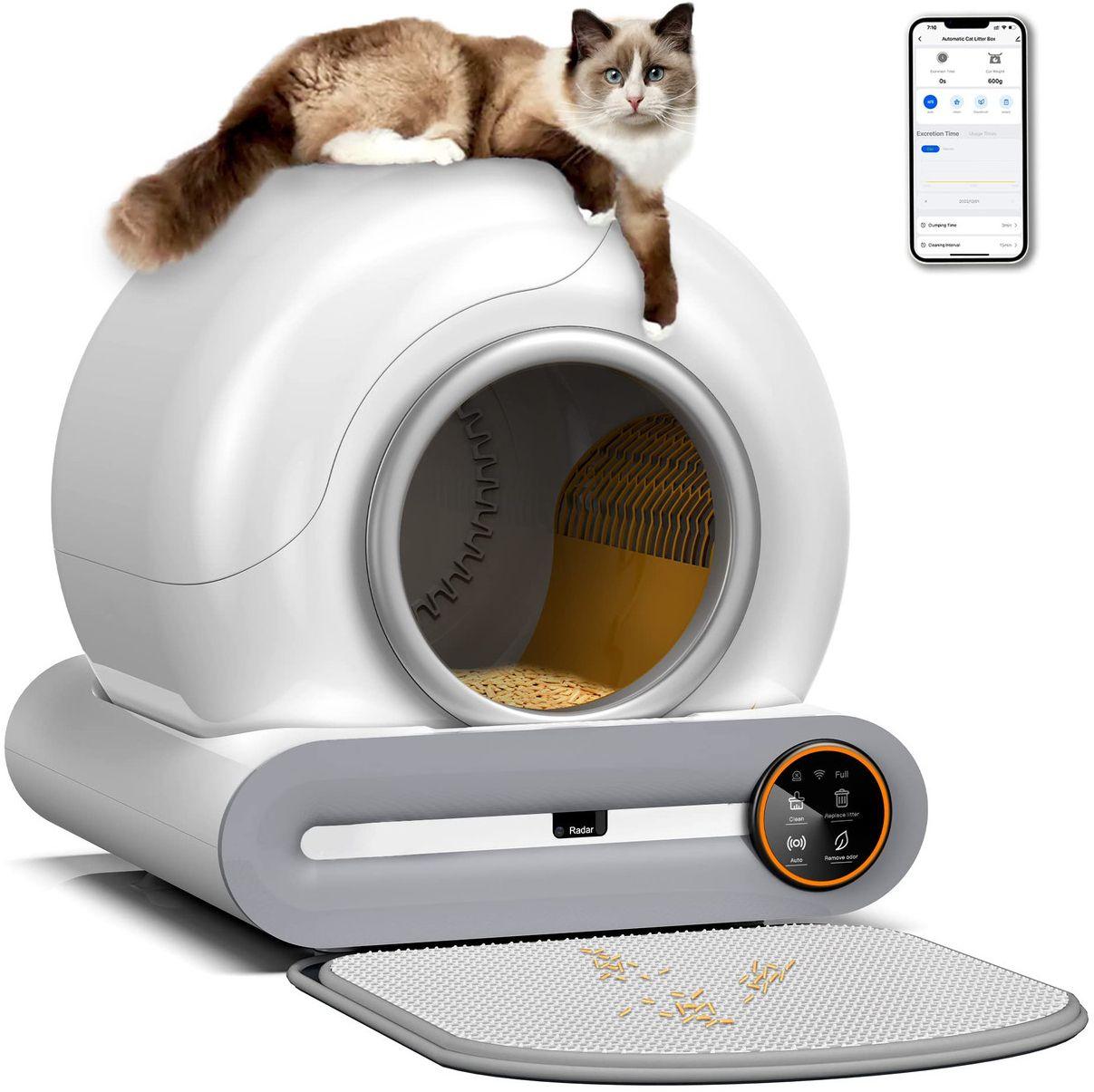 Renoverad Freefa Automatic Self Cleaning Cat Litter Box 2023  - Reebelo Sverige