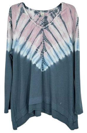 Renoverad GreenTea Women's Tie Dye Top XXL - Reebelo Sverige