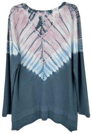 Renoverad GreenTea Women's Tie Dye Top XXL - Reebelo Sverige