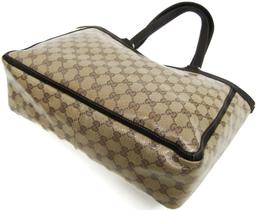 Renoverad Gucci GG Crystal Leather PVC Tote Bag - Reebelo Sverige