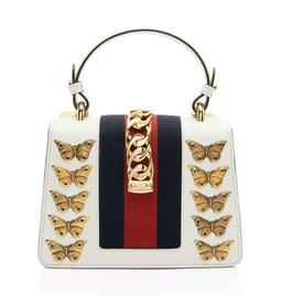Renoverad Gucci Leather Animal Studs Sylvie Mini Satchel - Reebelo Sverige