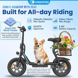 Renoverad Gyrocopters Zeno Electric Scooter - Reebelo Sverige