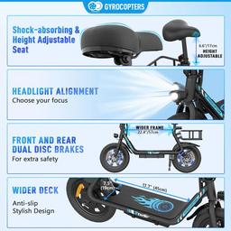 Renoverad Gyrocopters Zeno Electric Scooter - Reebelo Sverige