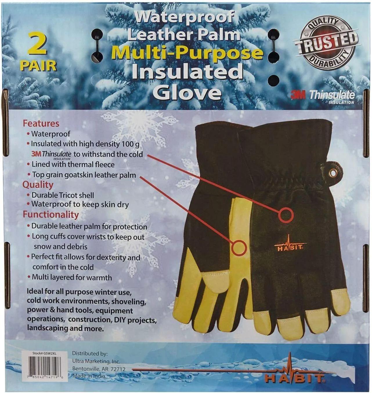 Renoverad Habit Waterproof Multi-Purpose Insulated Gloves M - Reebelo Sverige