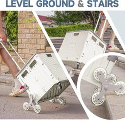 Renoverad Honshine Foldable Cart with Stair Climbing Wheels - Reebelo Sverige