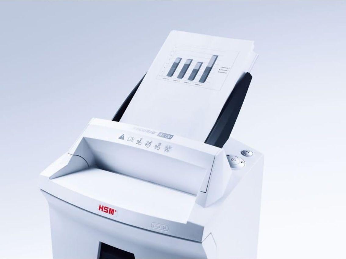 Renoverad HSM Securio AF150c Level P-5 Auto Feed Shredder - Reebelo Sverige