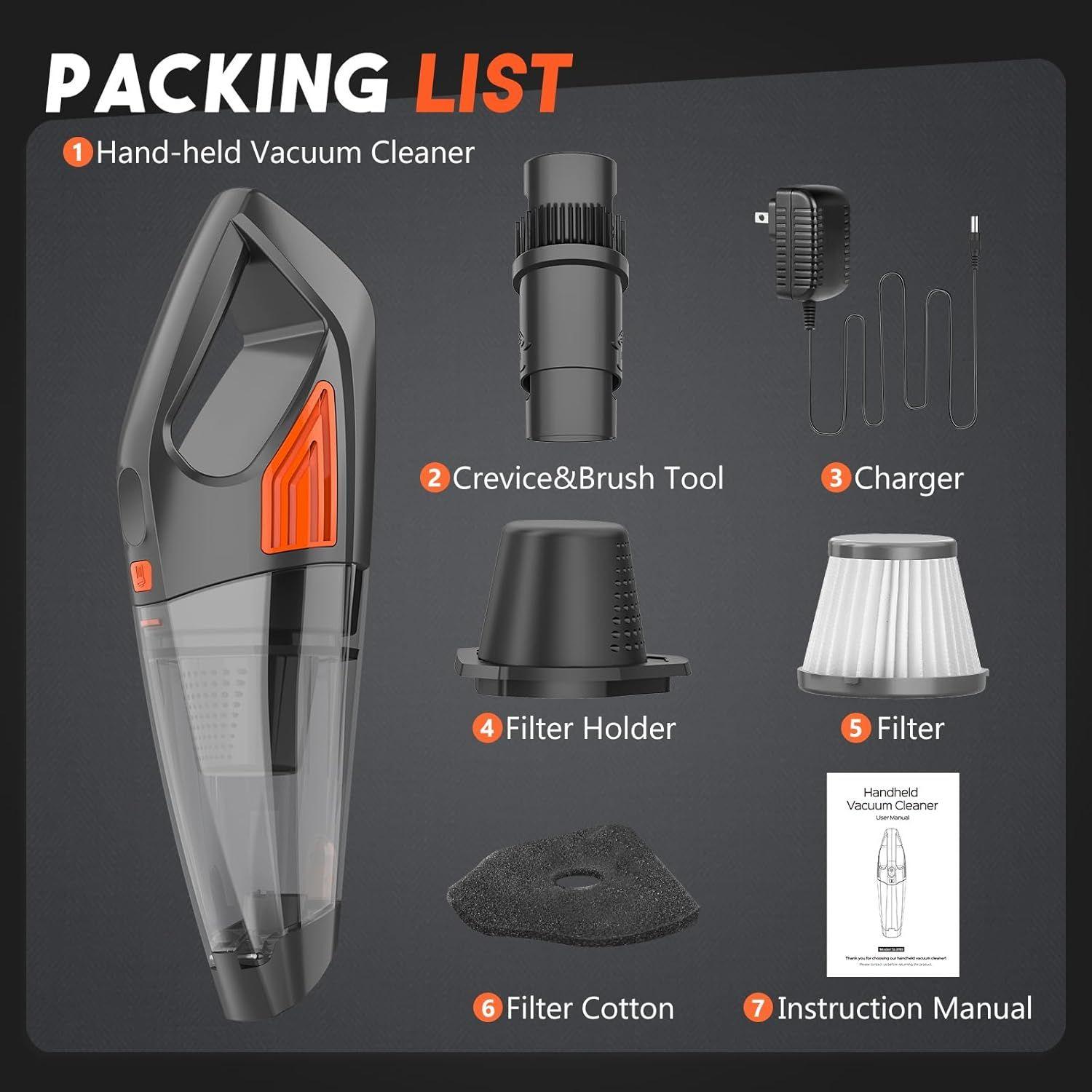 Renoverad Jeshow SL81B Handheld Vacuum Cordless Car Vacuum - Reebelo Sverige