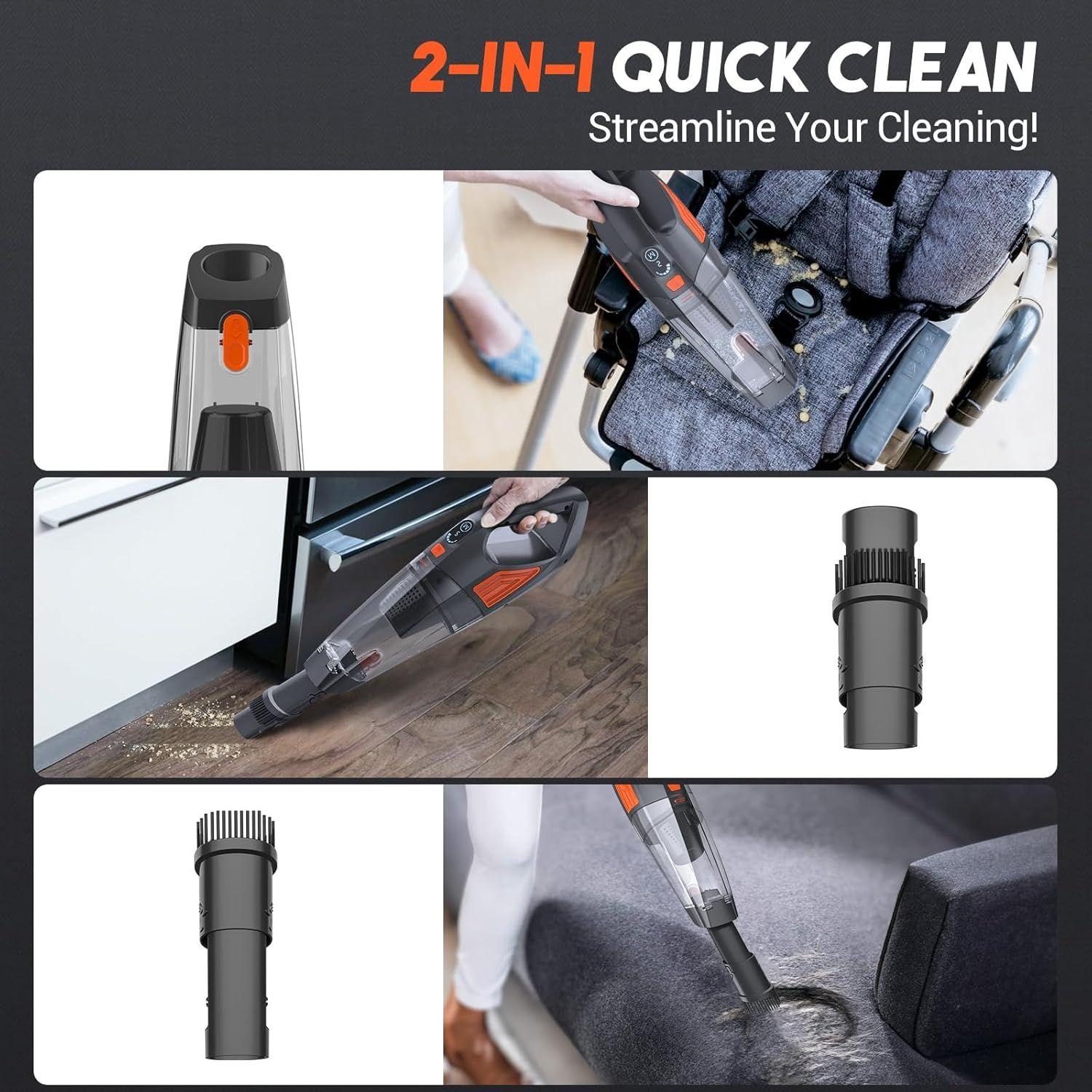 Renoverad Jeshow SL81B Handheld Vacuum Cordless Car Vacuum - Reebelo Sverige