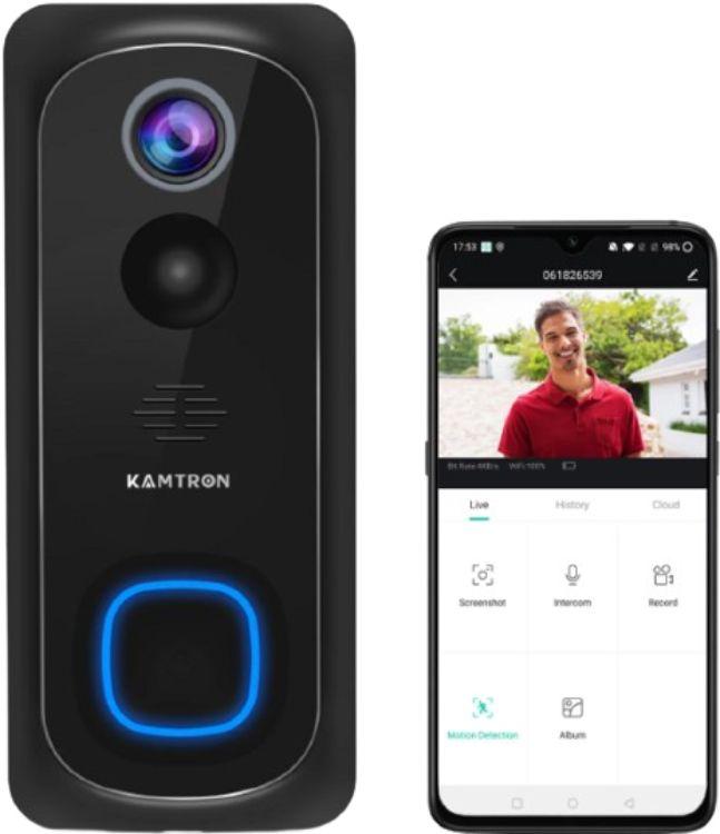 Renoverad Kamtron 32GB Smart Home Video Doorbell  - Reebelo Sverige