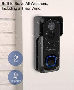 Renoverad Kamtron 32GB Smart Home Video Doorbell  - Reebelo Sverige