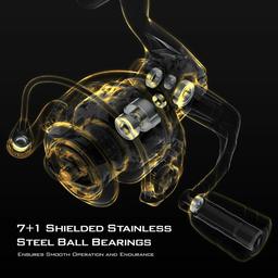 Renoverad KastKing 1000 Valiant Eagle Spinning Reel Gold - Reebelo Sverige