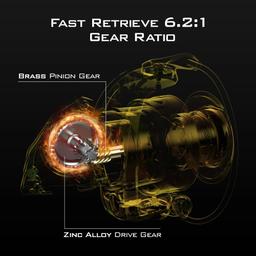 Renoverad KastKing 1000 Valiant Eagle Spinning Reel Gold - Reebelo Sverige