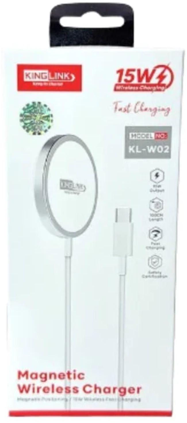 Renoverad Kinglink KLW02 15W Magnetic Wireless Charger Pad (1M) - Reebelo Sverige