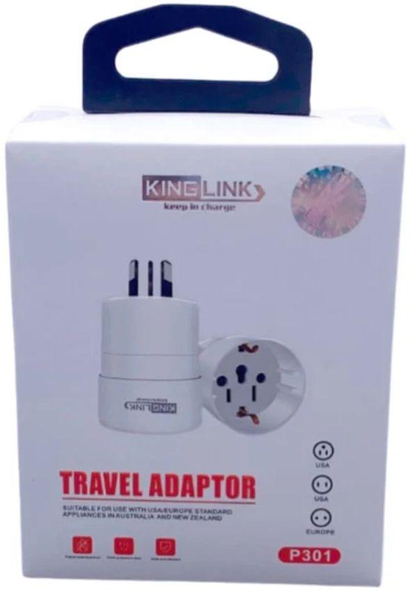 Renoverad Kinglink Travel Adapter P301 Wall Plug (US / EU to NZ / AU) - Reebelo Sverige