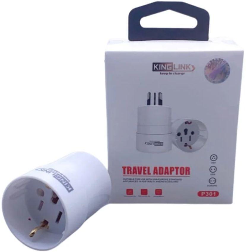 Renoverad Kinglink Travel Adapter P301 Wall Plug (US / EU to NZ / AU) - Reebelo Sverige