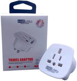 Renoverad Kinglink Travel Adapter P302 Wall Plug (US / UK to NZ / AU) - Reebelo Sverige