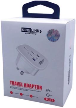 Renoverad Kinglink Travel Adapter P302 Wall Plug (US / UK to NZ / AU) - Reebelo Sverige