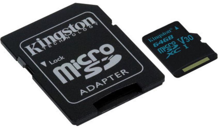 Renoverad Kingston Canvas Go! microSD card with SD Adapter - Reebelo Sverige