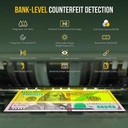 Renoverad Kolibri Signature V2 Mixed Bill Counter - Reebelo Sverige
