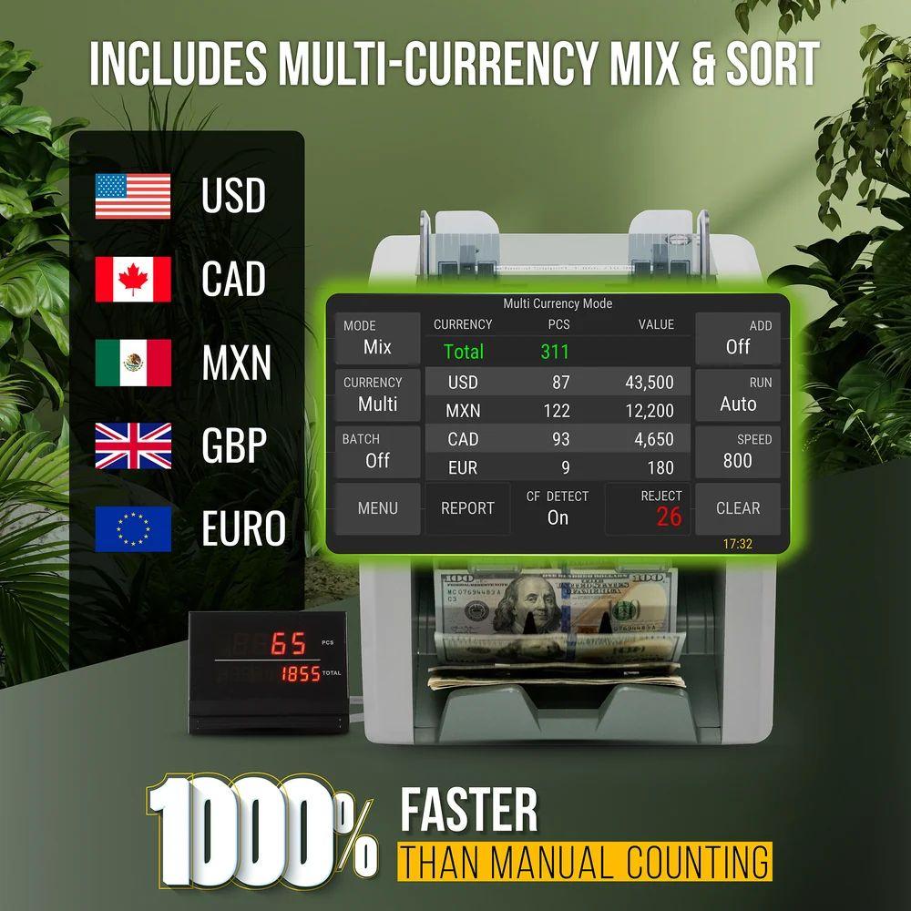 Renoverad Kolibri Signature V2 Mixed Bill Counter - Reebelo Sverige