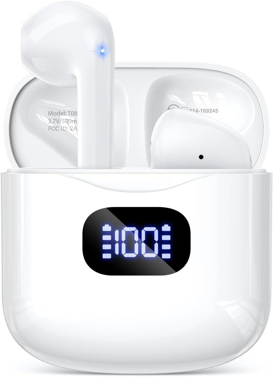 Renoverad KTGEE T08 Bluetooth 5.3 Wireless Earbuds - Reebelo Sverige