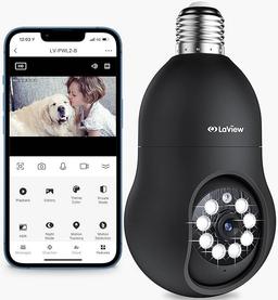 Renoverad LaView Wireless Bulb Security Camera 360° LV-PWL2 - Reebelo Sverige
