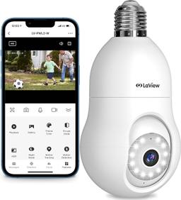Renoverad LaView Wireless Bulb Security Camera 360° LV-PWL2 - Reebelo Sverige