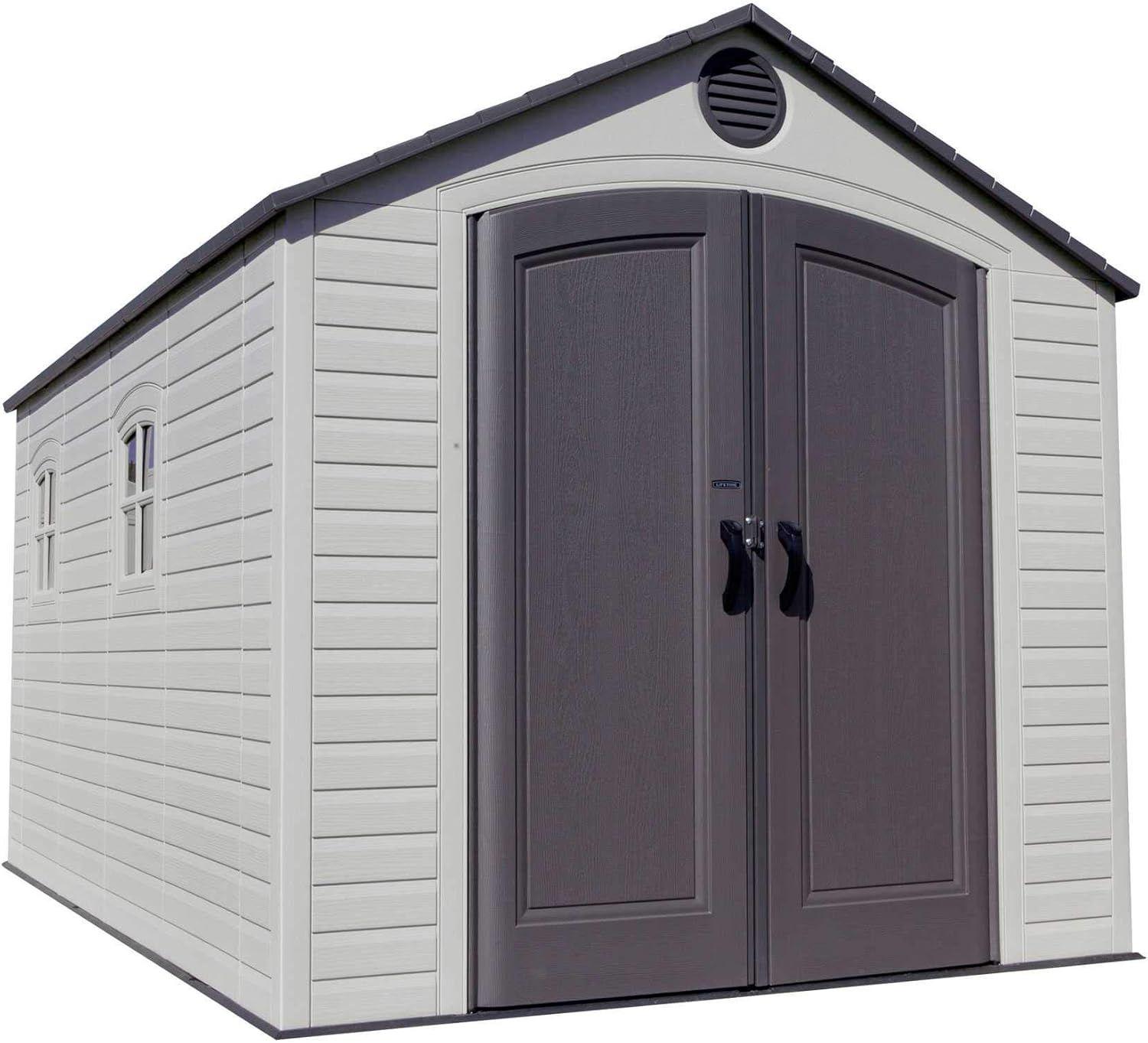 Renoverad Lifetime 6402 8 ft. x 12.5 ft. Resin Outdoor Storage Shed - Reebelo Sverige