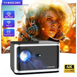 Renoverad Magcubic HY350 Pro 580 ANSI 4K 1080P WiFi 6 Projector - Reebelo Sverige