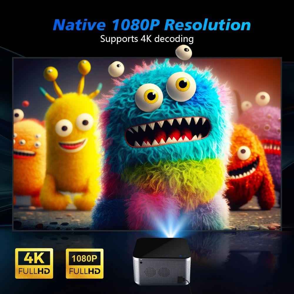 Renoverad Magcubic HY350 Pro 580 ANSI 4K 1080P WiFi 6 Projector - Reebelo Sverige