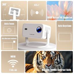 Renoverad Magcubic L018 650 ANSI Smart Portable Projector - Reebelo Sverige