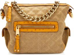 Renoverad Marc Jacobs Coated Canvas Ostrich Stam Hobo - Reebelo Sverige