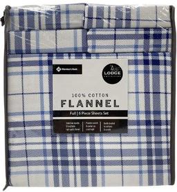 Renoverad Member's Mark 100% Cotton 6pc Flannel Sheets Full Set - Reebelo Sverige
