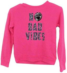 Renoverad Member's Mark Girls Sweater No Bad Vibes 6/6x - Reebelo Sverige