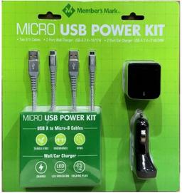 Renoverad Member's Mark Micro USB Power Kit - Reebelo Sverige