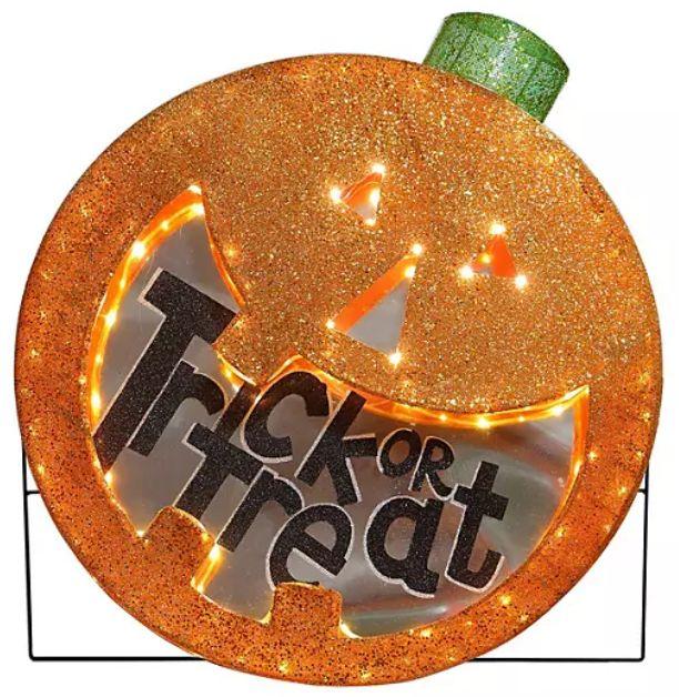Renoverad Member's Mark Pre-Lit Jack-O-Lantern Glitter Decor - Reebelo Sverige