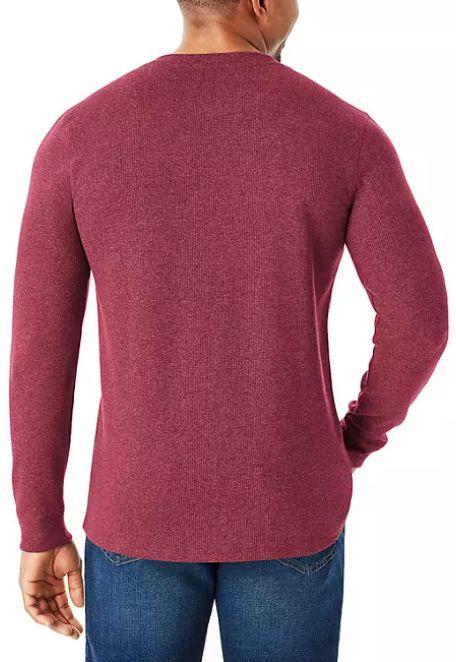 Renoverad Member's Mark Thermal Henley - Reebelo Sverige