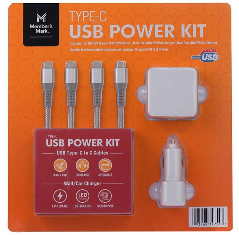 Renoverad Member's Mark Type-C USB Power Kit - Reebelo Sverige
