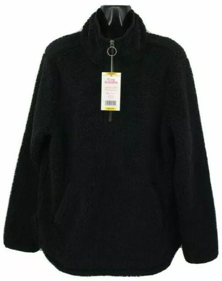 Renoverad Member's Mark Women's Cozy Sherpa 1/4 Zip Pullover S - Reebelo Sverige